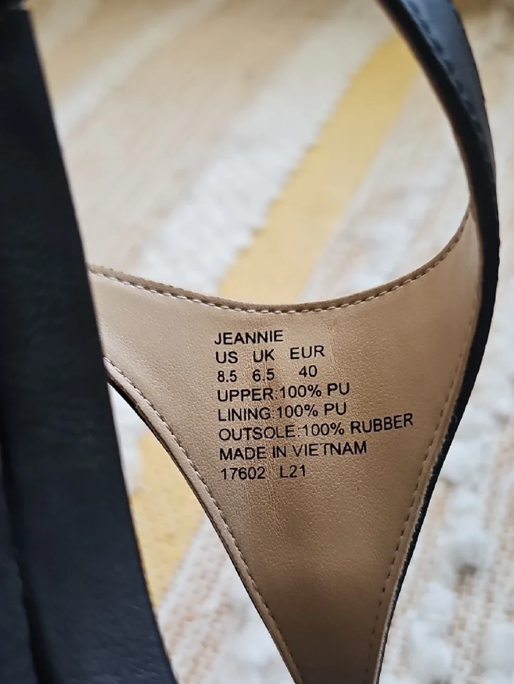 Lauren Ralph Lauren Black Gold RL Logo Wedge Sandals